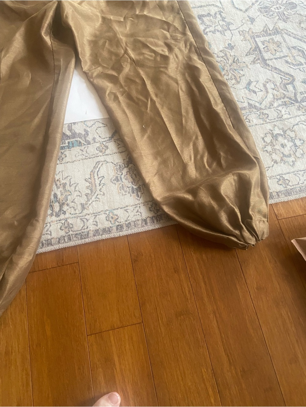 Relaxed Ankle-Cuff Pants in Tan - Picture 3 of 6